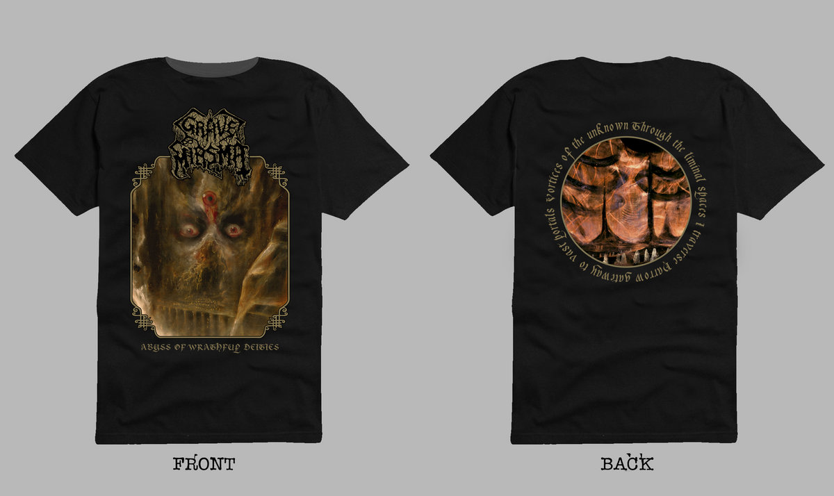 Grave Miasma Abyss Of Wrathful Deities Short Sleeve T Shirt Dark Descent Records Grave Miasma Abyss Of Wrathful Deities Short Sleeve T Shirt Dark Descent Records