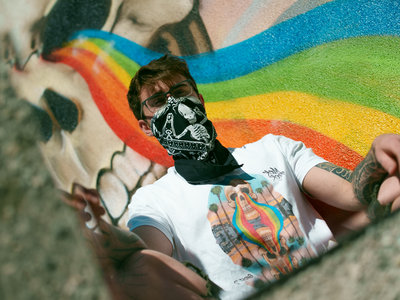 Muck Rock x Ghost to Ghost Rainbow Skull T-shirt (White) main photo
