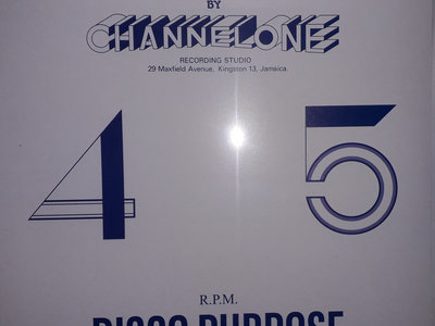 CHANNEL ONE DISCO PURPOSE 12" (Well Charge/Archive) Blue Print Sleeve main photo