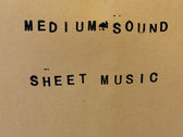 Medium Sound Sheet Music One photo 