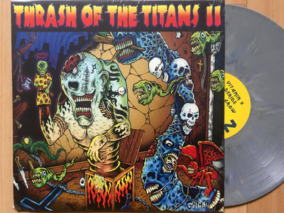 Thrash Of The Titans II LP compilation, grey marble 12'' vinyl, sealed main photo