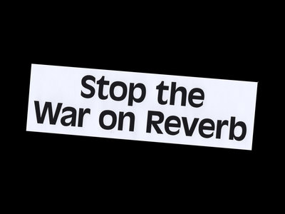 "Stop the War on Reverb" bumper sticker main photo