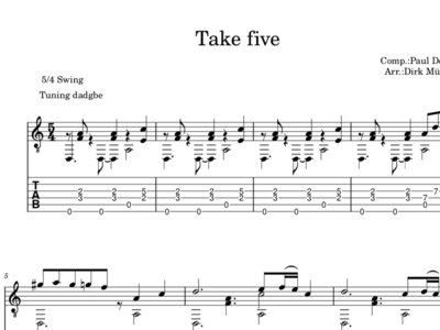 take five guitar chords take five guitar chords