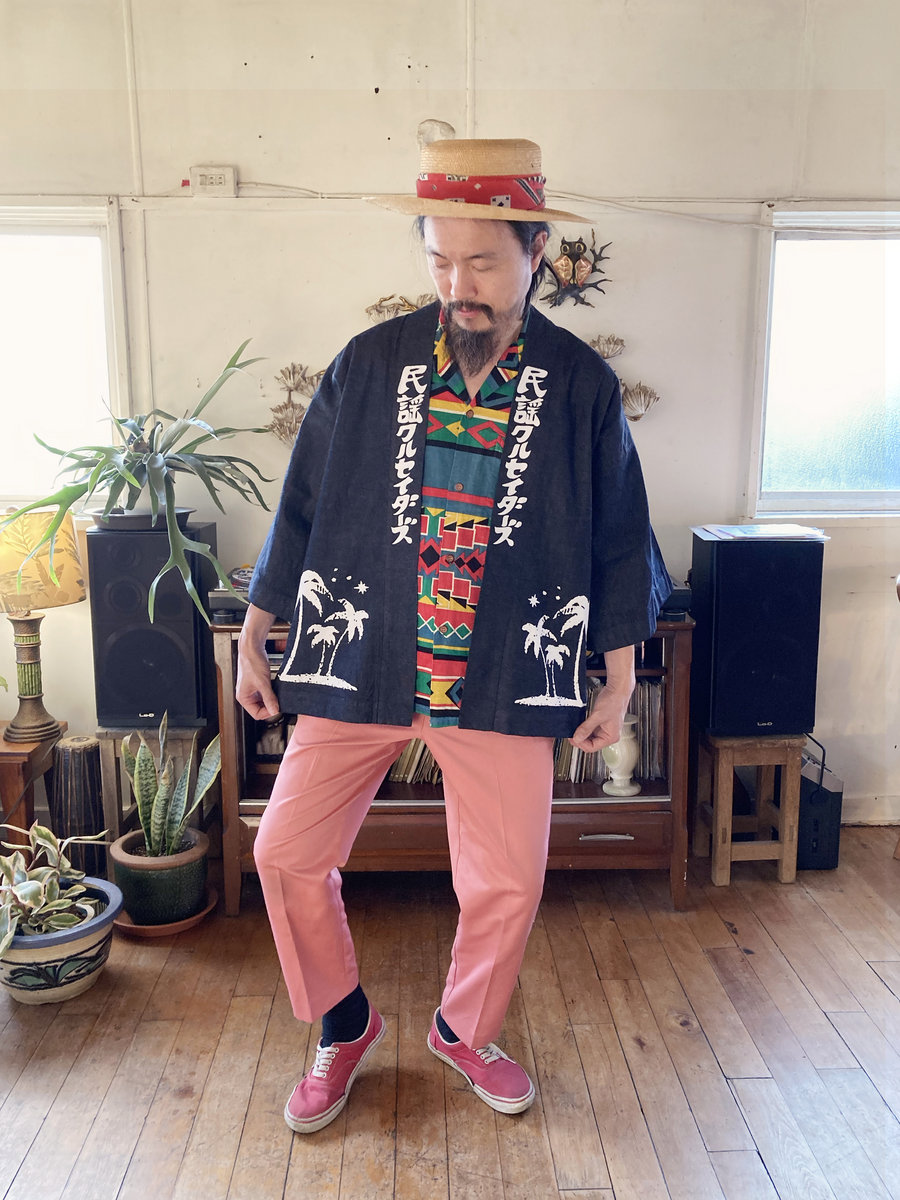 Minyo Crusaders: Denim jacket [2 of 2] PALM TREE (民謡