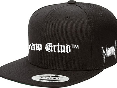 "Buzzsaw Grind"embroidered Snapback Black Cap main photo