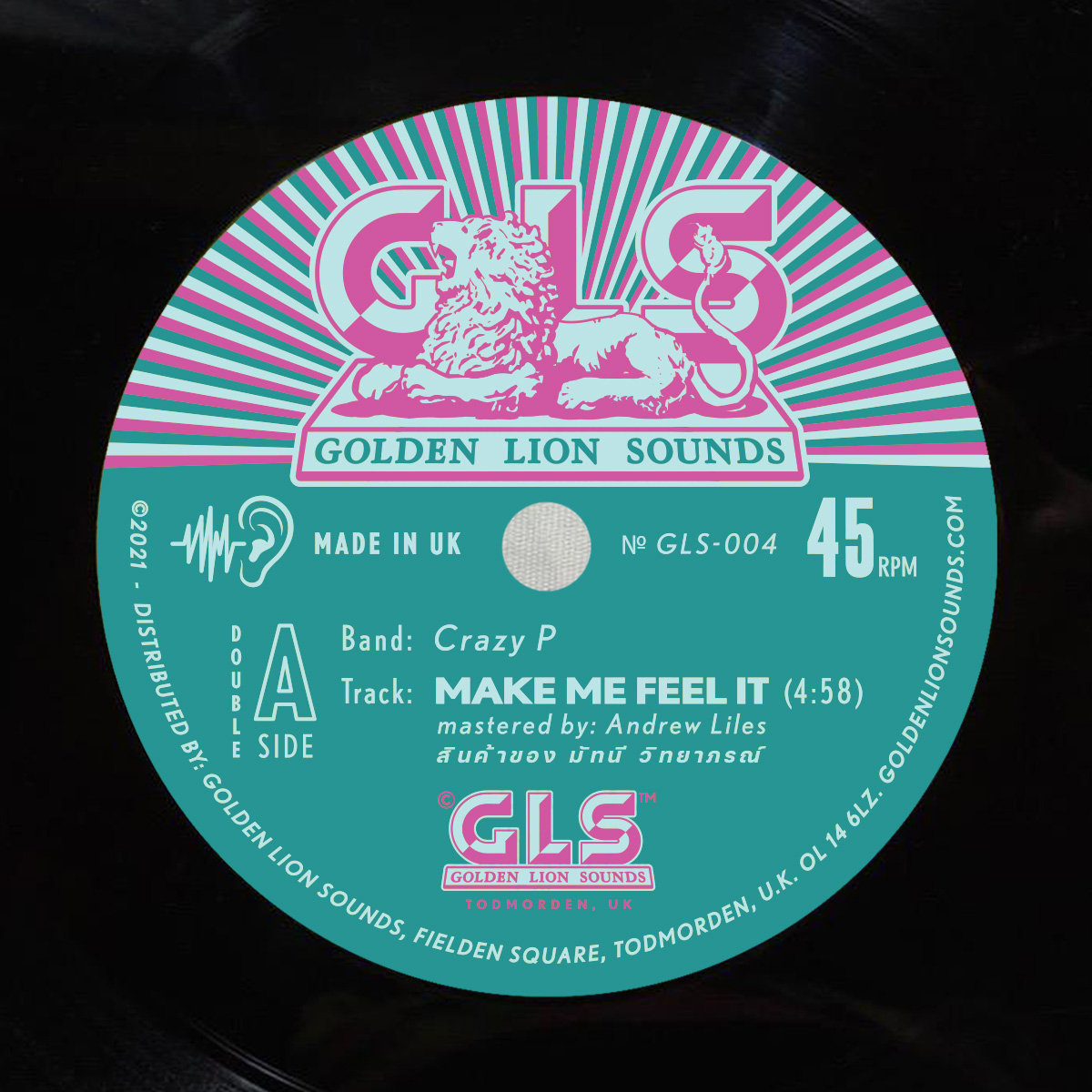 Crazy P x Jane Weaver GLS004 | Crazy P & Jane Weaver | Golden Lion