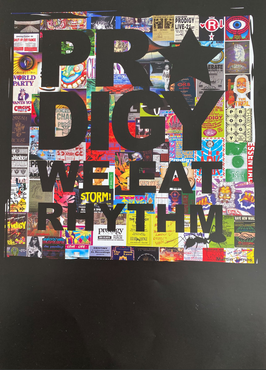 Eat Rhythm Old School Rave Flyers A3 poster We Eat Rhythm