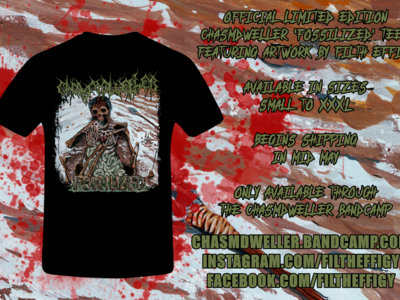 'FOSSILIZED' Tee (Art by Filth Effigy) main photo