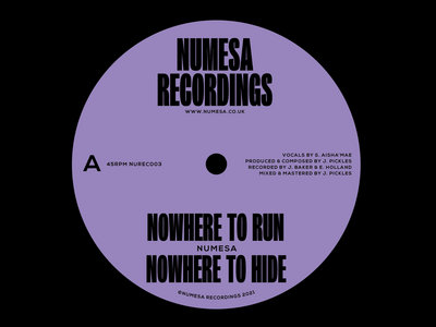 Numesa - Nowhere to Run / The Expedition 12" Vinyl + Digital E.P main photo