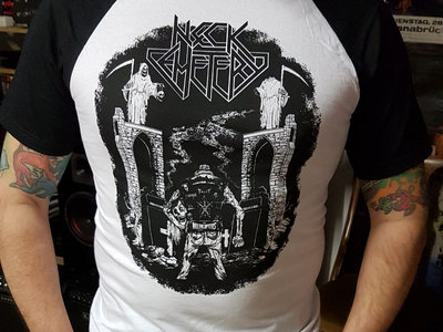 T- Shirt GRAVEYARD. Special handprinted Edition. | Neck Cemetery