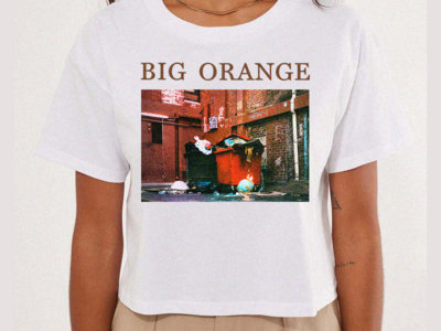 Big Orange Crop Tee 'Goodnight Kiss Vampire Bite' Design main photo
