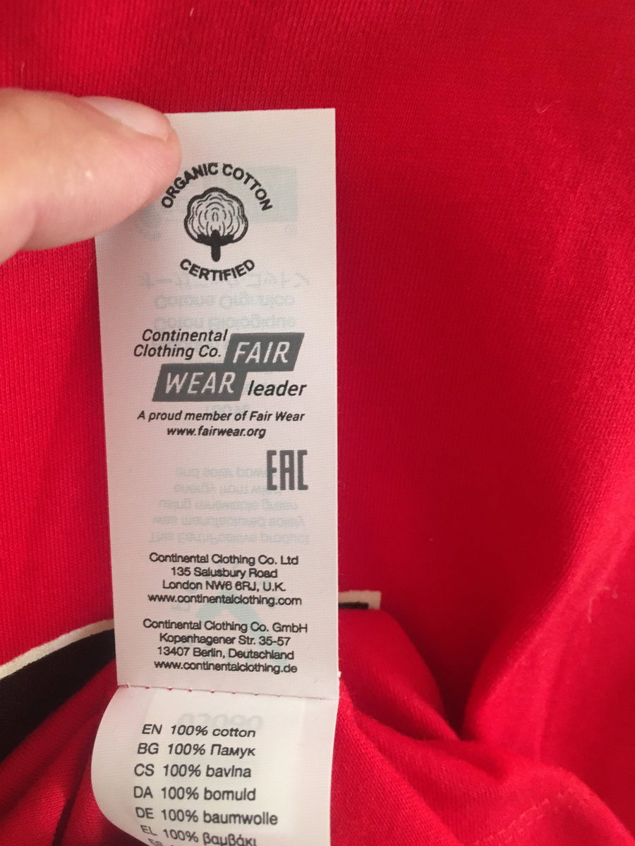 Eac on clothing labels