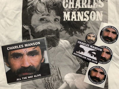 CHARLES MANSON: AUSTRALIAN FAN CLUB T SHIRT/CD BUNDLE main photo