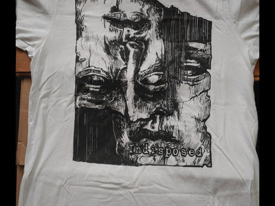 Indisposed "Faces" Black on White T-Shirt main photo