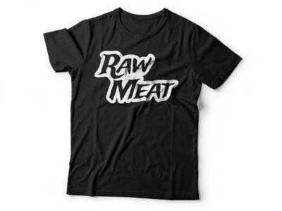 Raw Meat logo tee - Black main photo