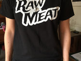 Raw Meat logo tee - Black photo 