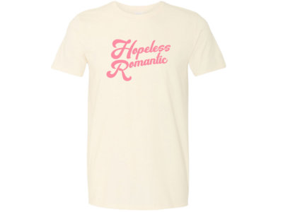 Hopeless Romantic T-Shirt CREAM (with speckles) - SOLD OUT main photo