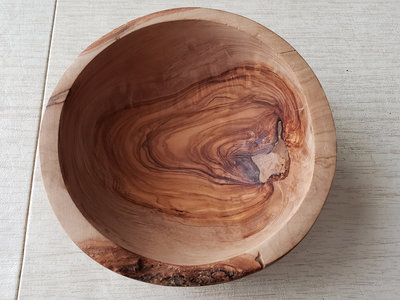 Personalized Pyrography Handmade Olive Wood Bowl main photo