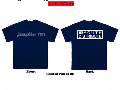 Armageddon 2001 t-shirt pre-order main photo