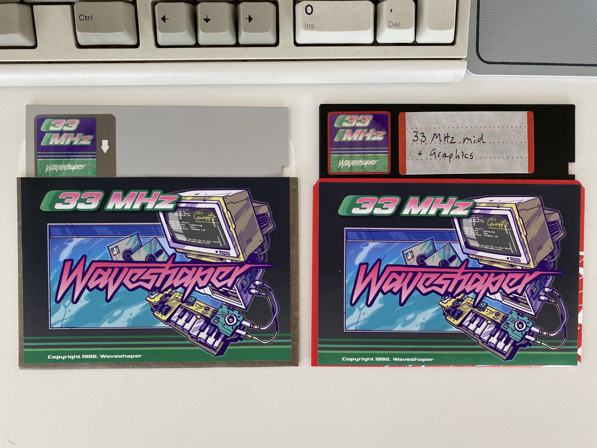 Limited 33 MHz 5,25 floppy disk (Max 1 / customer) Waveshaper