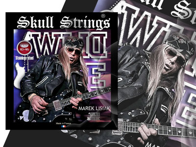 Marek Lisiak guitar stings Skull Strings 10-46 Stainless steel. main photo