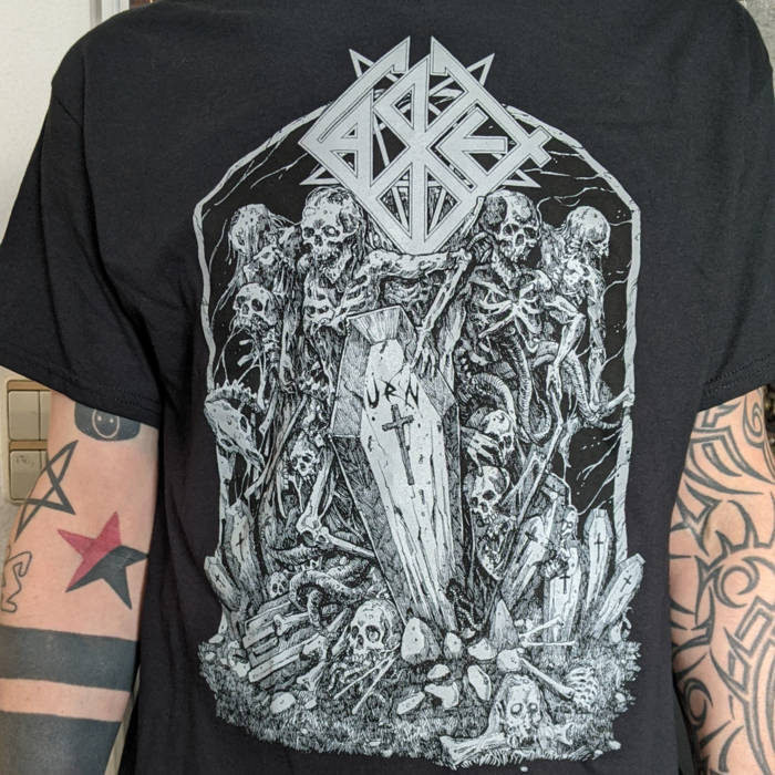 Urn T-Shirt black (grey print)