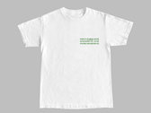 "Kimchi Power" - White Shirt With Green Screenprint photo 