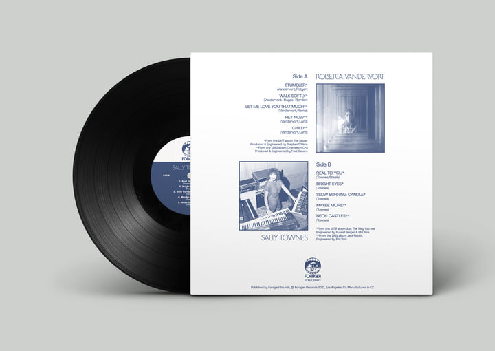 米LP Roberta Vandervort &amp; Sally Tow Roberta Vandervort &amp; Sally Townes FORLP003 Forager Records 未開封 /00260 Roberta Vandervort & Sally Townes | Forager Records