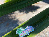HP Palmscapes VIP Keychain & Enamel (glow in the dark!) Pin photo 
