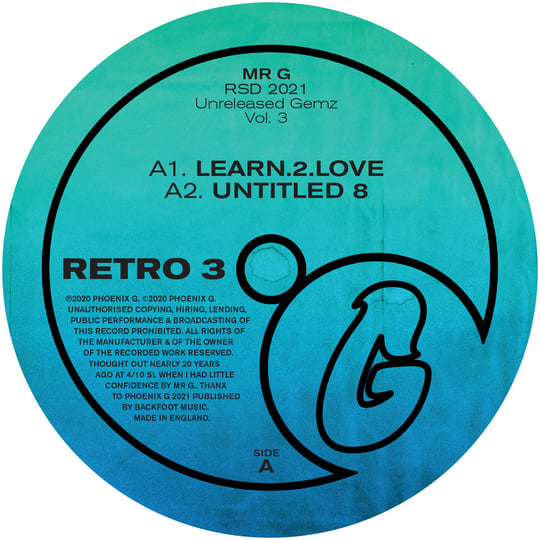 RSD 2021 - Unreleased Gemz Vol. 3 (Vinyl Only) | Mr. G