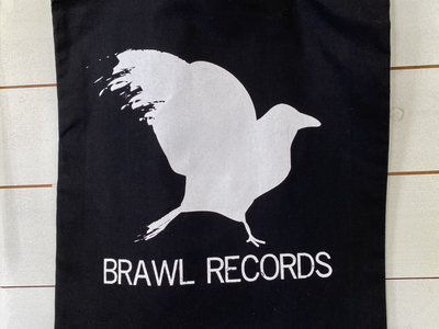 Hand Screen Printed RAVEN Cotton Tote Bag from Brawl Records main photo