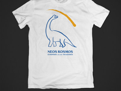 Neos Kosmos T-shirt (blue and yellow ink on white shirt) main photo