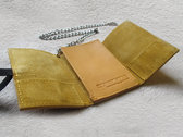 Mustard Conform Leather Chain Wallet photo 