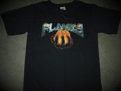 Hand with fire t-shirt main photo