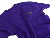 WPT068 - Purple T-Shirt W/ Green Chest Print (Lightwear) photo 