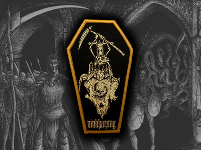 Gold Reaper Coffin Woven Patch main photo