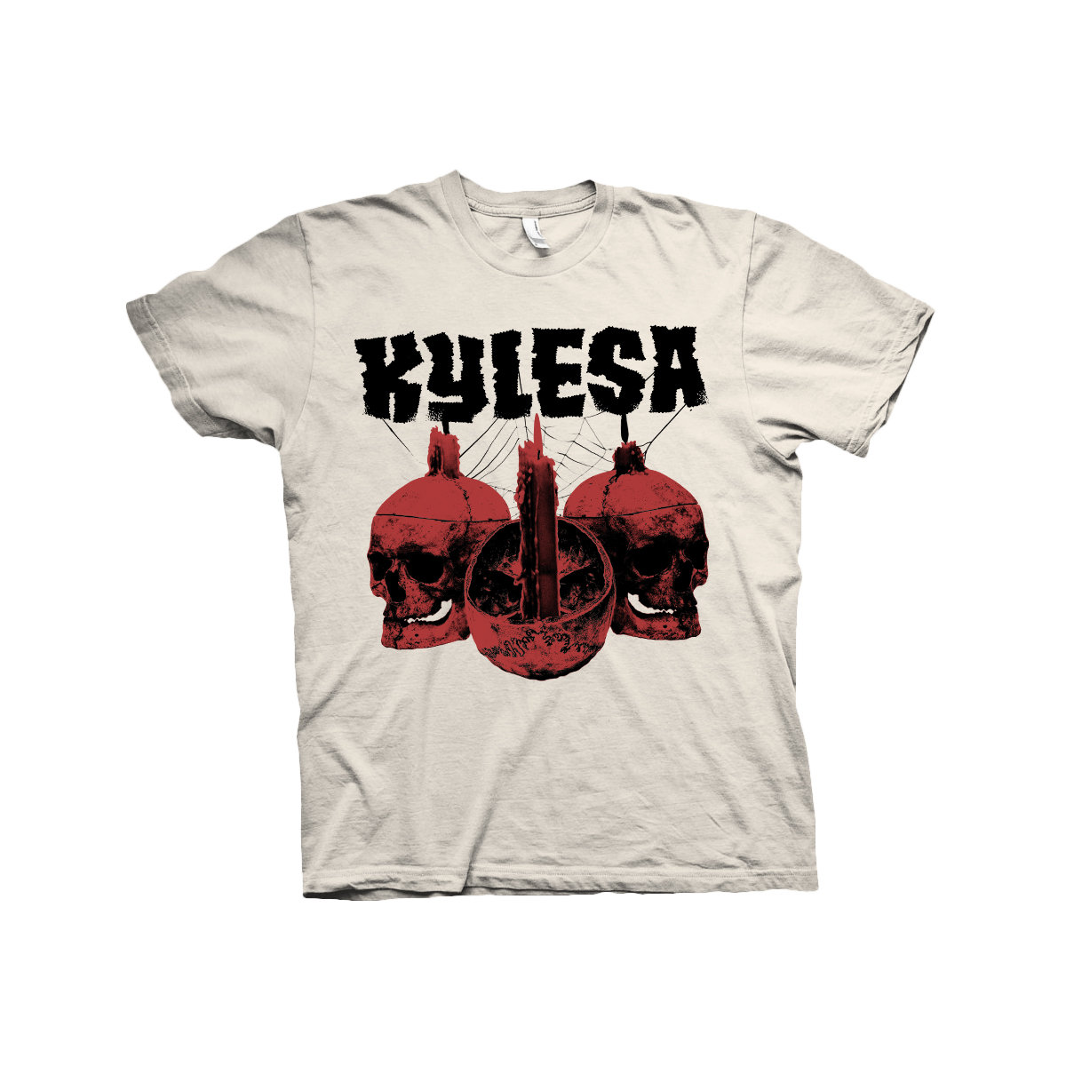 Kylesa T Shirt 01 Natural Black Red Heavy Psych Sounds Records