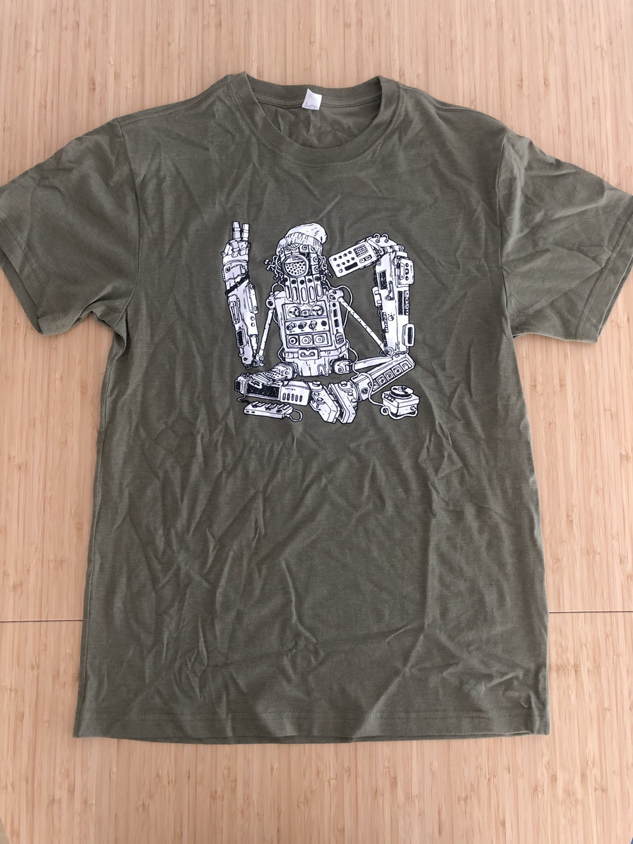 OP-1 Robot Olive Green T-Shirt | Chong Wizard