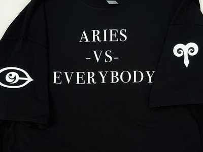Aries Vs Everybody / Cymarshall Law Logo T-Shirt  ( Black / White ) main photo