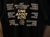 Girls Don't Always... Variant - Black Cotton T-Shirt photo 