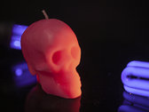 Scented fluorescent SKULL candle photo 