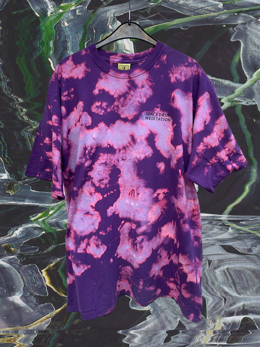 bleach tie dye purple shirt