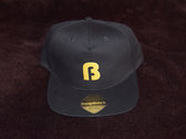 Bedfunk Snapback Baseball Cap Gold on Black photo 