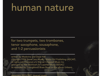 'Human Nature Pt 1' (Madonna) Sheet Music (score/parts/mp3) main photo