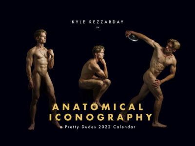 CLEARANCE: Pretty Dudes 2022 Wall Calendar - Anatomical Iconography [PRINT] main photo