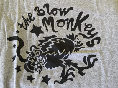 Blow Monkey Logo T Shirt Grey with Black Logo main photo