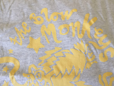Monkey Logo T Shirt Light Grey with Yellow Logo main photo