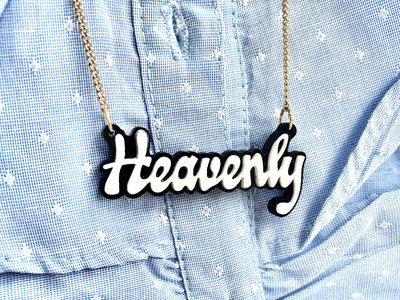 Heavenly Necklace by Tatty Devine - Black main photo