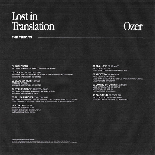 Lost In Translation | Ozer