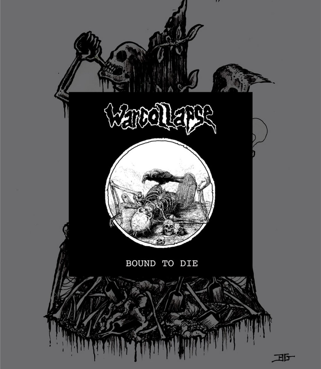 T-shirt WARKOLLAPSE Bound To Die – Noir – Fruit Of The Loom – Homme – Neuf Sans étiquettes